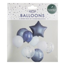 10 Balloon Bundle - Blue
