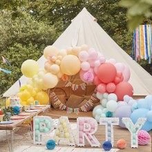 3 Balloon Bundle - Double Stuffed - Rainbow Shred