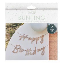 1 Bunting - Wooden Happy Birthday