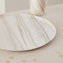 8 Paper plate - Natural Marble