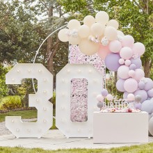 1 Backdrop - Tissue Paper Discs - Pink Ombre