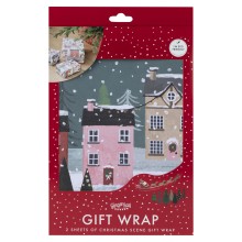 Wrap - Christmas Scene Wrapping Paper