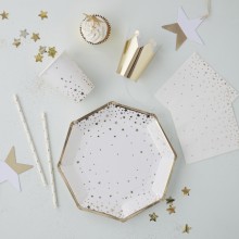 6 Place Card Holder Bauble - Gold