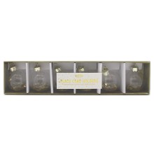 6 Place Card Holder Bauble - Gold