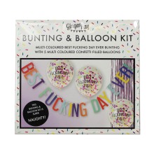 Balloons & Banner - Best Fucking Day Ever Party Kit