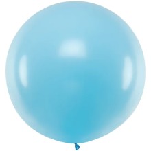 1 Riesenballon - Ø 1m - Pastell - Hellblau