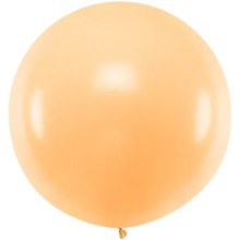 1 Riesenballon - Ø 1m - Pastell - Pfirsich