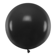 1 Riesenballon - Ø 60cm - Pastell - Black