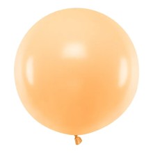 1 Riesenballon - Ø 60cm - Pastell - Pfirsich