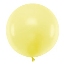 1 Riesenballon - Ø 60cm - Pastell - Gelb