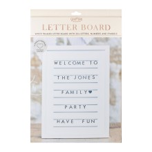 1 Letter Board - White