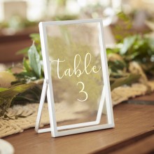 1 Frames - White Metal Glass