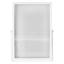 1 Frames - White Metal Glass