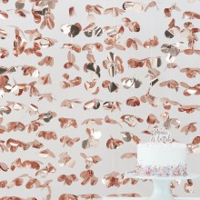 1 Backdrop - Rose gold Flower Curtain