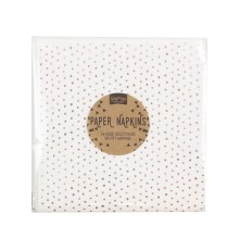 16 Paper Napkins - Napkin - Rose Gold