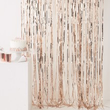 1 Fringe Curtain - Rose Gold