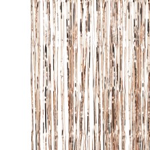 1 Fringe Curtain - Rose Gold