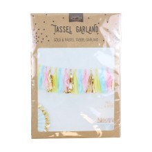 1 Tassel Garland - Pastel & Gold