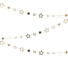 1 Garland - Star - Gold