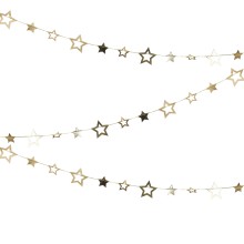 1 Garland - Star - Gold