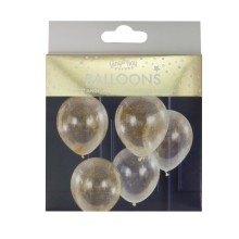 5 Balloons - Angel Hair - Gold