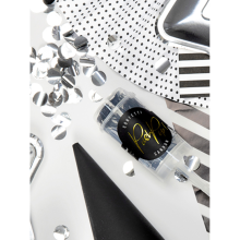 1 Konfetti Push Pop - Silber