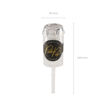 1 Konfetti Push Pop - Silber