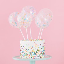 5 Cake Toppers - Mini Balloons