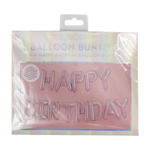 1 Balloon Bunting - Happy Birthday - Pink