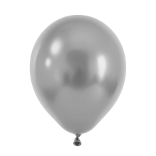 50 Luftballons - Ø30 cm - Pearl Silver
