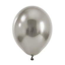 50 Luftballons - Ø30 cm - Reflex - Silver