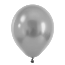 25 Luftballons - Ø46 cm - Pearl Silver