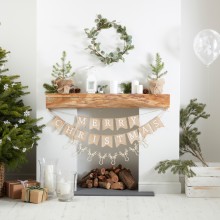 1 Bunting - Wooden - Stag Head