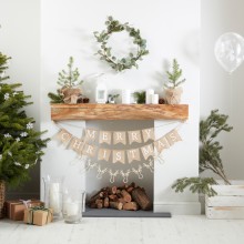 1 Bunting - Wooden - Merry Christmas Bunting