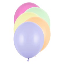 100 Luftballons - Ø 23cm - Pastell Mix Light
