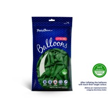 100 Luftballons - Ø 23cm - Pastell Emerald Green
