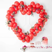 100 Luftballons - Ø 23cm - Pastell Poppy Red