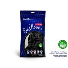 100 Luftballons - Ø 23cm - Pastell Black