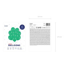 10 Luftballons - Ø 27cm - Pastell Green
