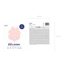 10 Luftballons - Ø 27cm - Pastell Pale Pink