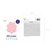 10 Luftballons - Ø 27cm - Pastell Baby Pink