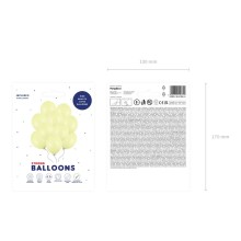 10 Luftballons - Ø 27cm - Pastell Light Yellow