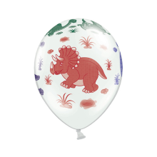 6 Motivballons - Ø 30cm - Dinosaurier