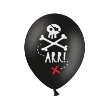 6 Motivballons - Ø 30cm - Piratenparty