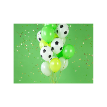 6 Motivballons - Ø 30cm - Fußball