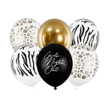 6 Motivballons - Ø 30cm - SET - Girls Night Out