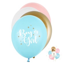 6 Motivballons - Ø 30cm - SET - Boy or Girl