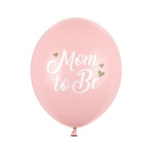 6 Motivballons - Ø 30cm - Mom to Be - Rosa