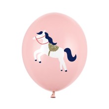 6 Motivballons - Ø 30cm - Little Horse
