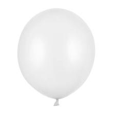 25 Luftballons - Ø 43cm - Metallic Pure White